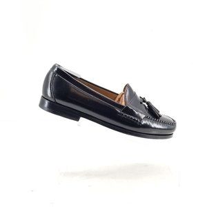 Cole Haan Mens Black Leather Tassel Career Dress Shoes Size 8.5 EEE